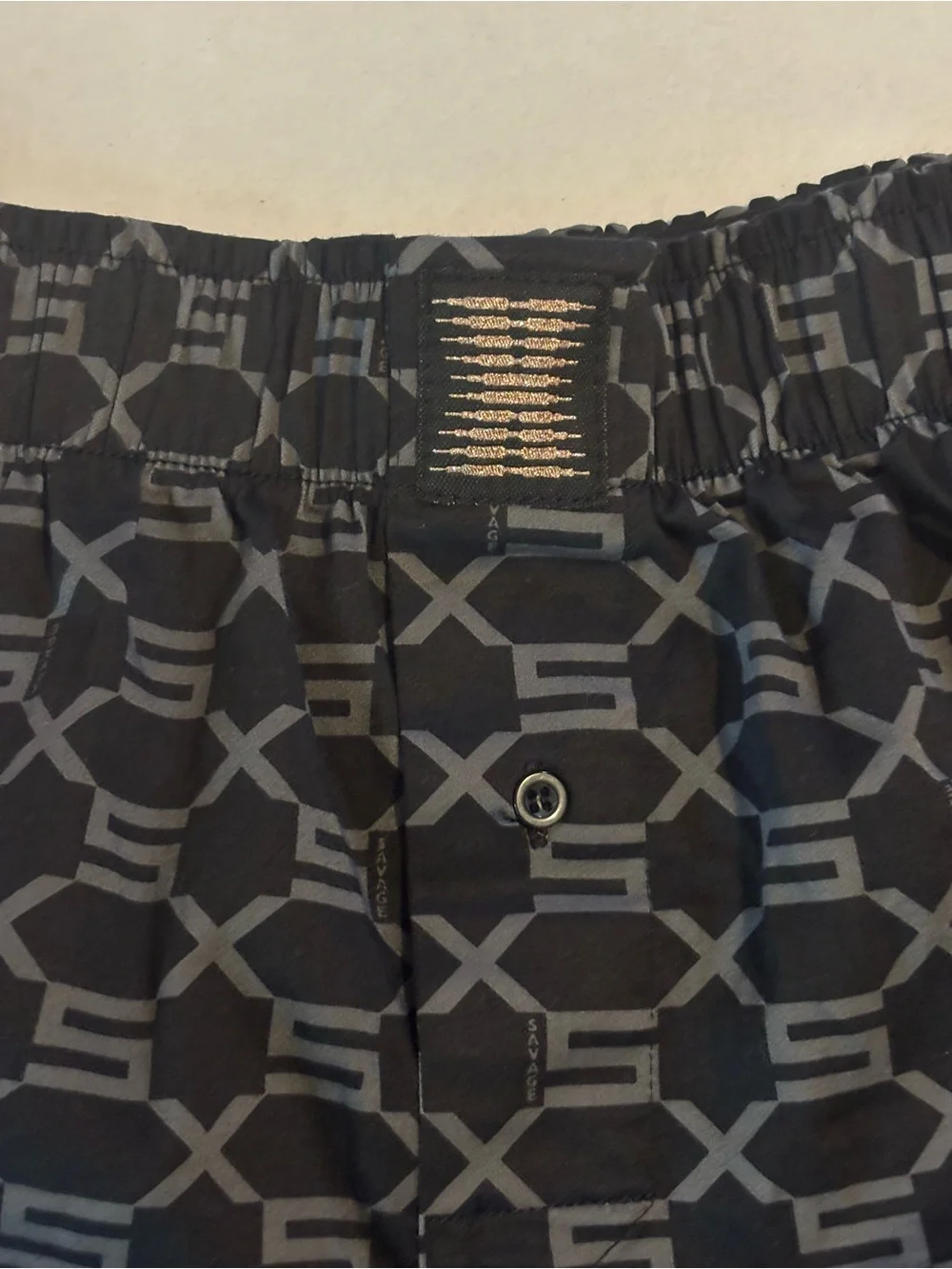 Savage X Fenty Black Briefs with Gold Logo Tag